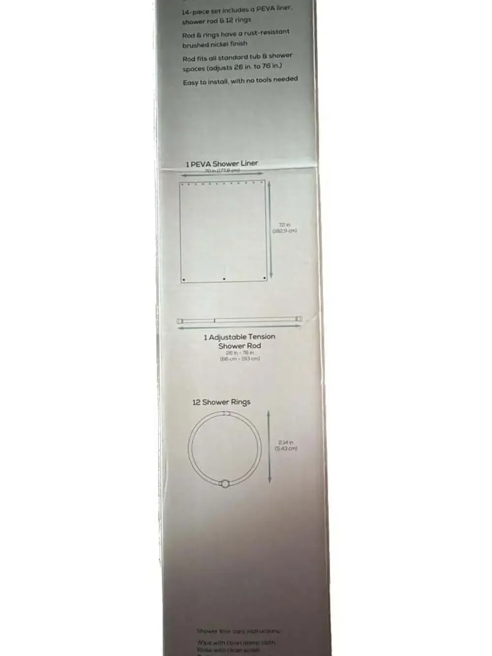 Zenna Home 14-Piece Shower Bundle Set Brushed Nickel